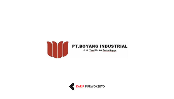 Lowongan Kerja PT Boyang Industrial